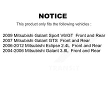 Load image into Gallery viewer, Front Rear Disc Brake Rotors And Ceramic Pads Kit For Mitsubishi Galant Eclipse