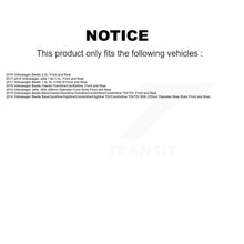 Load image into Gallery viewer, Front Rear Disc Brake Rotors And Ceramic Pads Kit For Volkswagen Jetta Beetle