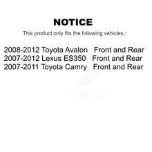 Charger l'image dans la galerie, Front Rear Disc Brake Rotors Ceramic Pad Kit For Toyota Camry Lexus ES350 Avalon