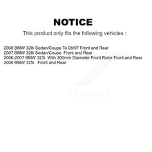 Charger l'image dans la galerie, Front Rear Disc Brake Rotors And Ceramic Pads Kit For BMW 328i 325i 323i