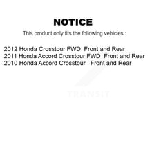 Load image into Gallery viewer, Front Rear Disc Brake Rotors And Ceramic Pads Kit For Honda Accord Crosstour