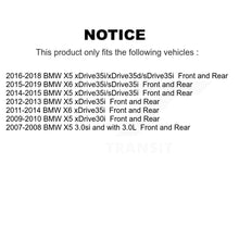 Load image into Gallery viewer, Front Rear Disc Brake Rotors And Ceramic Pads Kit For BMW X5 X6