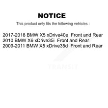 Load image into Gallery viewer, Front Rear Disc Brake Rotors And Ceramic Pads Kit For BMW X5 X6