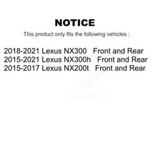 Load image into Gallery viewer, Front Rear Disc Brake Rotors And Ceramic Pads Kit For Lexus NX200t NX300 NX300h