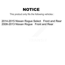 Load image into Gallery viewer, Front Rear Disc Brake Rotors And Ceramic Pads Kit For Nissan Rogue Select