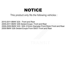 Charger l'image dans la galerie, Front Rear Disc Brake Rotors And Ceramic Pads Kit For BMW 328i 323i