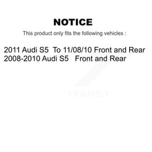 Charger l'image dans la galerie, Front Rear Disc Brake Rotors And Ceramic Pads Kit For Audi S5