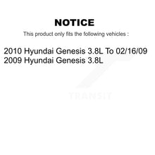 Charger l'image dans la galerie, Front Rear Disc Brake Rotors And Ceramic Pads Kit For Hyundai Genesis 3.8L