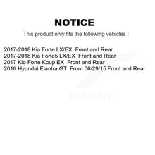 Load image into Gallery viewer, Front Rear Brake Rotor &amp; Ceramic Pad Kit For Kia Forte Hyundai Elantra GT Forte5