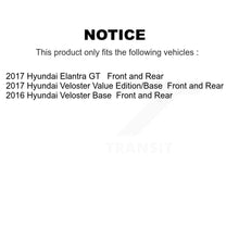 Charger l'image dans la galerie, Front Rear Disc Brake Rotors And Ceramic Pad Kit For Hyundai Veloster Elantra GT