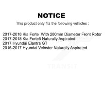Charger l'image dans la galerie, Front Rear Disc Brake Rotors And Ceramic Pad Kit For Hyundai Veloster Elantra GT