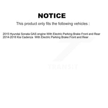 Charger l'image dans la galerie, Front Rear Disc Brake Rotor &amp; Ceramic Pad Kit For 2015 Hyundai Sonata GAS engine