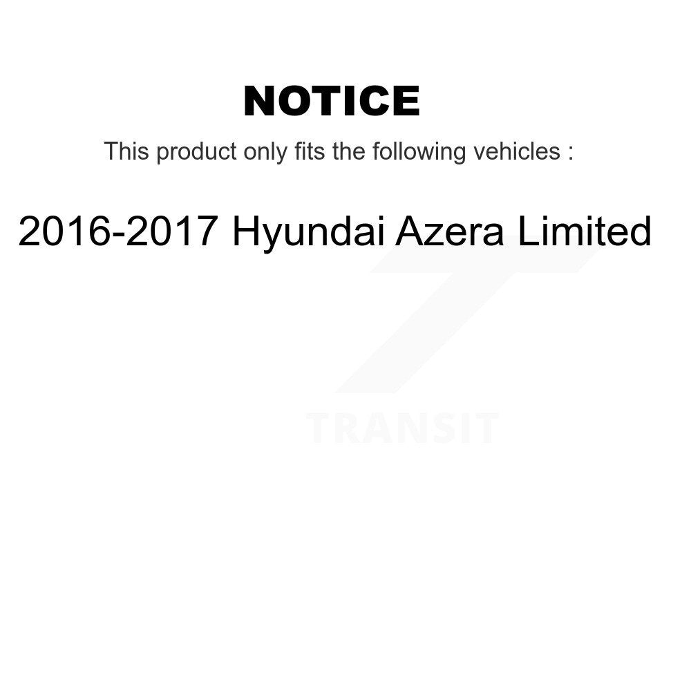 [Front+Rear] 2016-2017 Hyundai Azera Limited Premium OE Brake Rotors & Ceramic Pads Kit For Max Braking