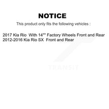 Load image into Gallery viewer, Front Rear Disc Brake Rotors And Ceramic Pads Kit For Kia Rio