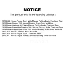 Load image into Gallery viewer, Front Rear Disc Brake Rotors And Ceramic Pads Kit For Nissan Rogue Sport Qashqai