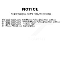 Charger l'image dans la galerie, Front Rear Disc Brake Rotors And Ceramic Pads Kit For Nissan Altima