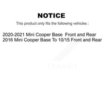 Charger l'image dans la galerie, Front Rear Disc Brake Rotors And Ceramic Pads Kit For Mini Cooper