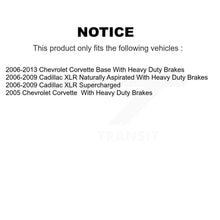 Charger l'image dans la galerie, Rear Disc Brake Rotors And Ceramic Pads Kit For Chevrolet Corvette Cadillac XLR