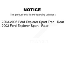 Load image into Gallery viewer, Rear Disc Brake Rotors And Ceramic Pads Kit For Ford Explorer Sport Trac