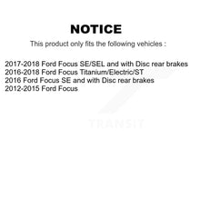 Charger l'image dans la galerie, Rear Disc Brake Rotors And Ceramic Pads Kit For Ford Focus