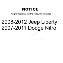 Charger l'image dans la galerie, Rear Disc Brake Rotors And Ceramic Pads Kit For Jeep Liberty Dodge Nitro