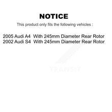 Load image into Gallery viewer, Rear Disc Brake Rotors And Ceramic Pads Kit For Audi A4 S4