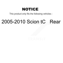 Charger l&#39;image dans la galerie, Kit de disques de frein à disque arrière et plaquettes en céramique pour Scion tC 2005-2010 