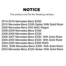 Load image into Gallery viewer, Rear Brake Rotor &amp; Ceramic Pad Kit For Mercedes-Benz E320 E350 E500 E250 E63 AMG