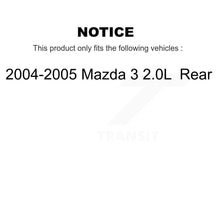 Load image into Gallery viewer, Rear Disc Brake Rotors And Ceramic Pads Kit For 2004-2005 Mazda 3 2.0L