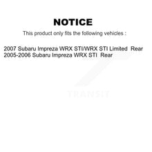 Load image into Gallery viewer, Rear Disc Brake Rotors And Ceramic Pads Kit For Subaru Impreza