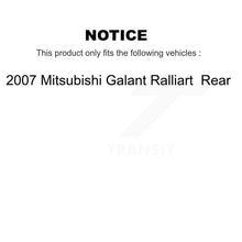 Load image into Gallery viewer, Rear Disc Brake Rotors And Ceramic Pads Kit For 2007 Mitsubishi Galant Ralliart