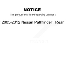 Charger l&#39;image dans la galerie, Rear Disc Brake Rotors And Ceramic Pads Kit For 2005-2012 Nissan Pathfinder