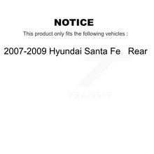 Load image into Gallery viewer, Rear Disc Brake Rotors And Ceramic Pads Kit For 2007-2009 Hyundai Santa Fe