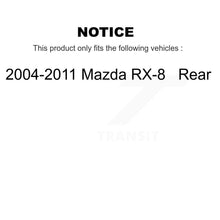 Load image into Gallery viewer, Rear Disc Brake Rotors And Ceramic Pads Kit For 2004-2011 Mazda RX-8