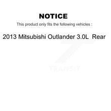 Load image into Gallery viewer, Rear Disc Brake Rotors And Ceramic Pads Kit For 2013 Mitsubishi Outlander 3.0L