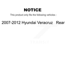 Charger l&#39;image dans la galerie, Rear Disc Brake Rotors And Ceramic Pads Kit For 2007-2012 Hyundai Veracruz