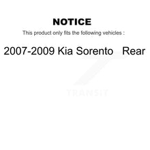 Charger l&#39;image dans la galerie, Rear Disc Brake Rotors And Ceramic Pads Kit For 2007-2009 Kia Sorento