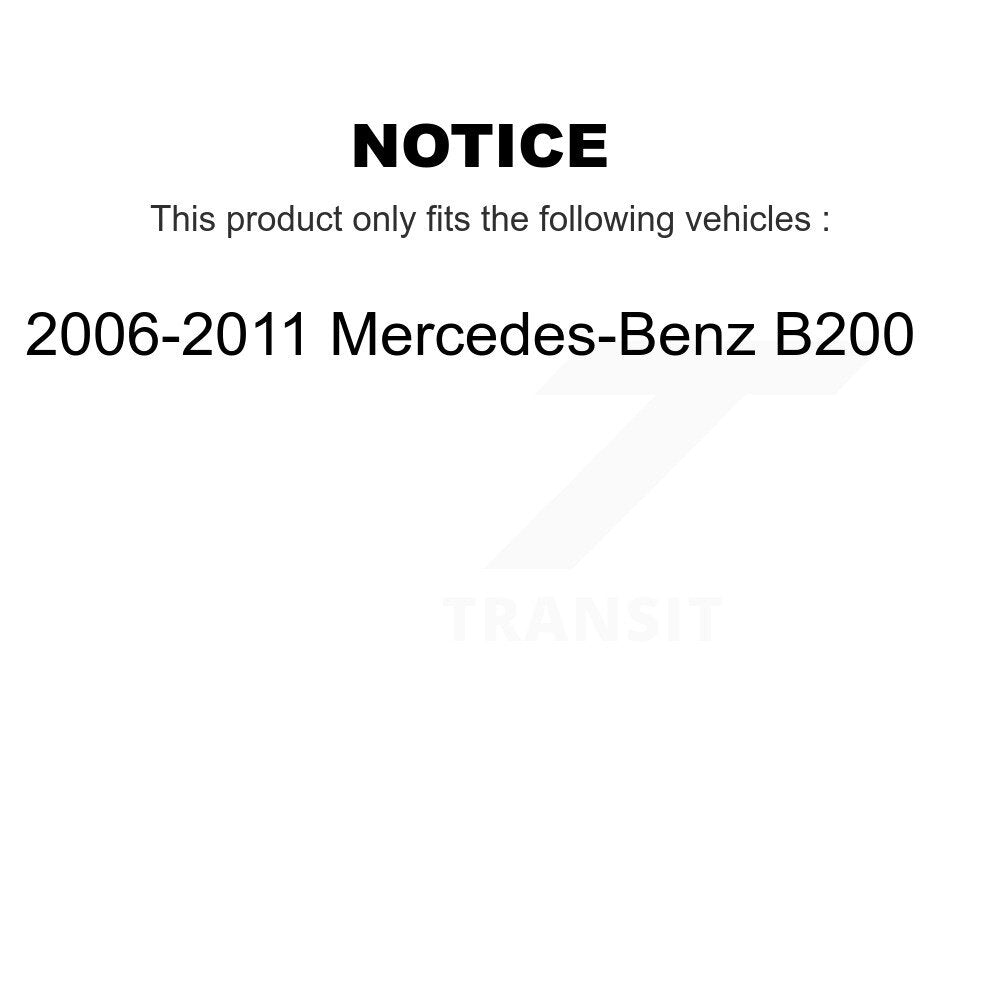 [Rear] 2006-2011 Mercedes-Benz B200 Premium OE Brake Rotors & Ceramic Pads Kit For Max Braking