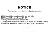 Charger l'image dans la galerie, Rear Disc Brake Rotors And Ceramic Pads Kit For Hyundai Genesis Coupe