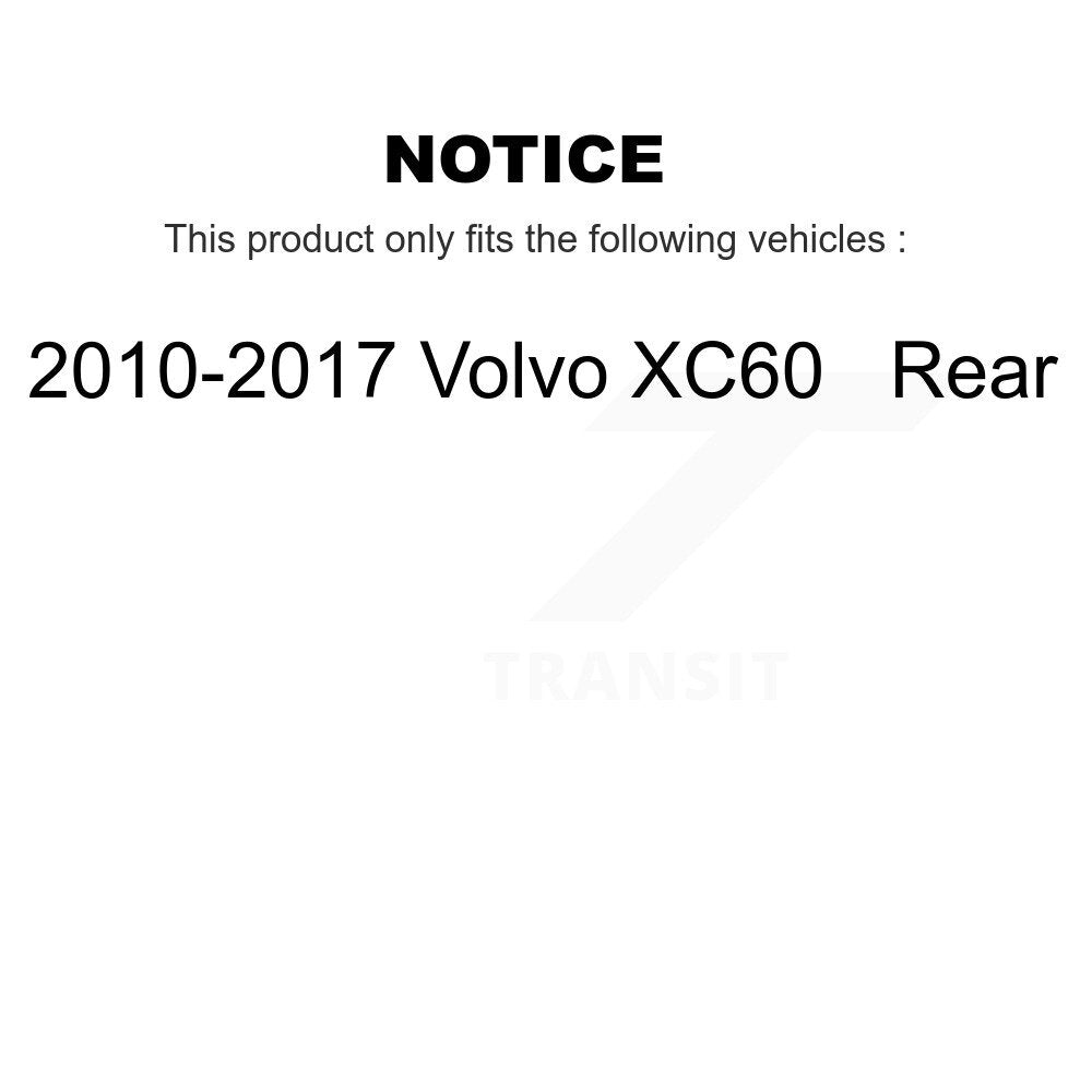 Rear Disc Brake Rotors And Ceramic Pads Kit For 2010-2017 Volvo XC60