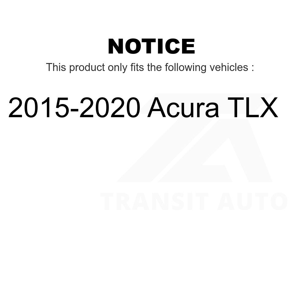 Rear Disc Brake Rotors And Ceramic Pads Kit For 2015-2020 Acura TLX