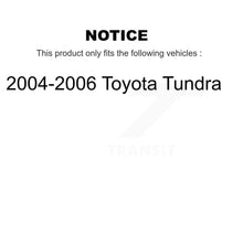Load image into Gallery viewer, Front Rear Disc Brake Rotors Ceramic Pads And Drum Kit (9Pc) For 2004-2006 Toyota Tundra K8T-102328
