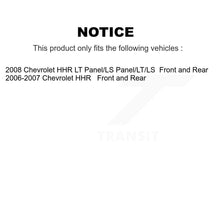 Charger l'image dans la galerie, Front Rear Disc Brake Rotors Ceramic Pads And Drum Kit (7Pc) For Chevrolet HHR