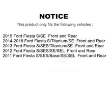 Charger l'image dans la galerie, Front Rear Disc Brake Rotors Ceramic Pads And Drum Kit (7Pc) For Ford Fiesta