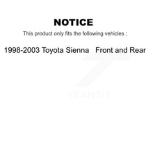 Load image into Gallery viewer, [Front+Rear] 1998-2003 Toyota Sienna Premium OE Brake Rotor Drum Kit &amp; Ceramic Pads For Max Braking