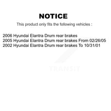 Charger l'image dans la galerie, Front Rear Disc Brake Rotors Ceramic Pads And Drum Kit (7Pc) For Hyundai Elantra