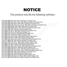 Charger l&#39;image dans la galerie, Front Brake Rotors Ceramic Pad Kit For BMW 328i 428i 330i xDrive 335i Gran Coupe