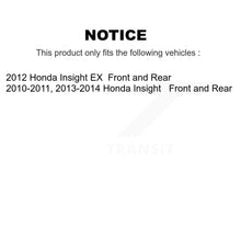 Load image into Gallery viewer, Front Rear Disc Brake Rotors Ceramic Pads And Drum Kit (9Pc) For Honda Insight