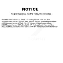 Load image into Gallery viewer, Front Rear Disc Brake Rotor Ceramic Pad And Drum Kit (7Pc) For Mitsubishi Lancer