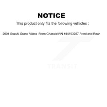 Charger l'image dans la galerie, Kit de plaquettes et de tambour en céramique, Rotor de frein à disque avant et arrière (7 pièces) pour Suzuki Grand Vitara 